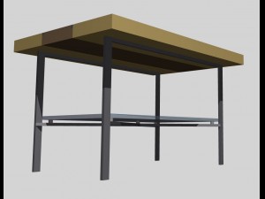 simple caffee table 3D Model