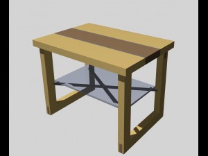 simple caffee table 3D Model