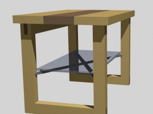 simple caffee table 3D Model
