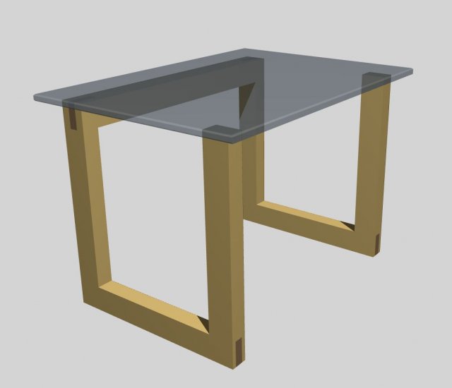 simple caffee table 3D Модель .c4d .max .obj .3ds .fbx .stl .blend