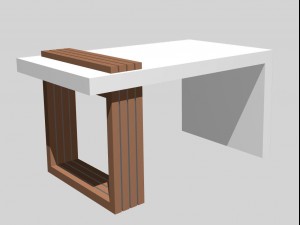 simple caffee table 3D Model