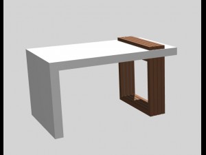 simple caffee table Model 3D