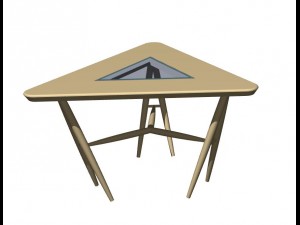 trangular caffee table 3D Model