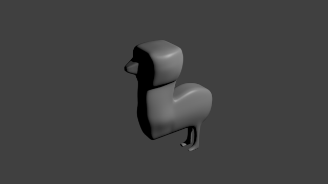 low poly chick Modello 3D .c4d .max .obj .3ds .fbx .stl .blend 