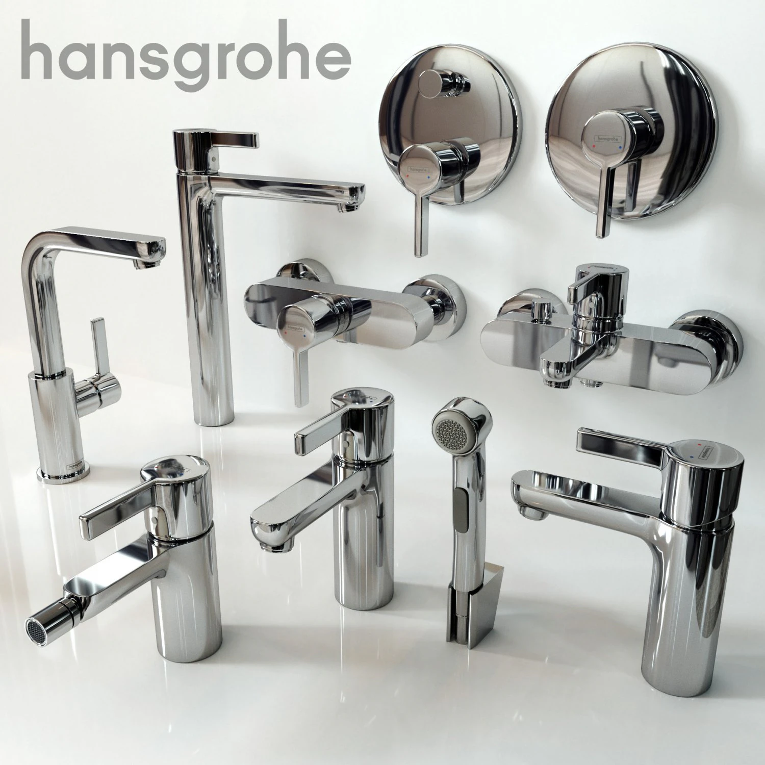 hansgrohe metris 3D Model .c4d .max .obj .3ds .fbx .stl .blend 