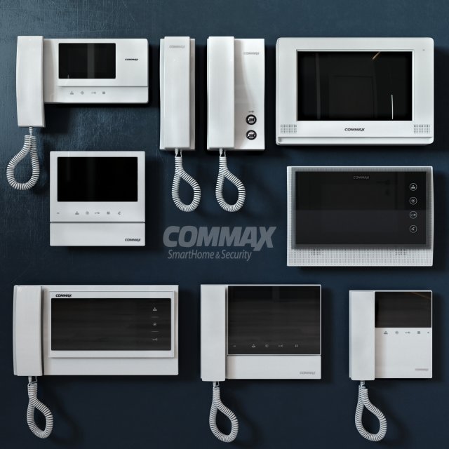 intercom commax Modèle 3D .c4d .max .obj .3ds .fbx .stl .blend 