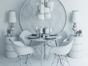 loft design set 3D 모델