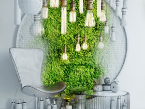 decor set loft 3D Model