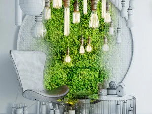 decor set loft 3D Model