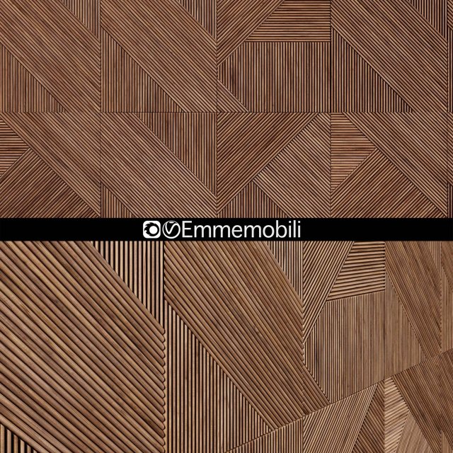 emmemobili stripes boiseriewalnut panels 3Dモデル .c4d .max .obj .3ds .fbx .stl .blend 