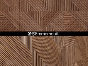 emmemobili stripes boiseriewalnut panels 3D 模型