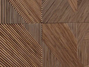 emmemobili stripes boiseriewalnut panels 3D Model