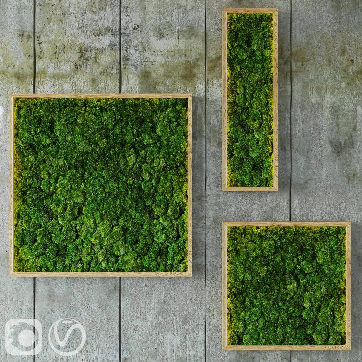 moss modules 3D Model .c4d .max .obj .3ds .fbx .stl .blend 