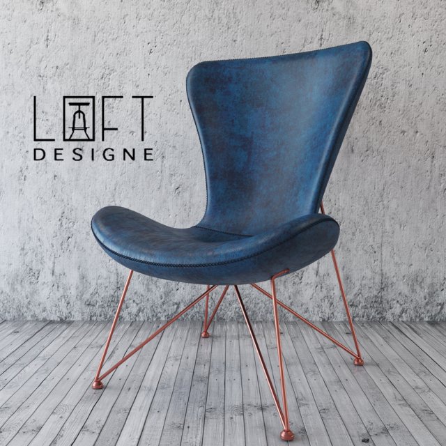 armchair loft design 3770 model leather 3D 模型 .c4d .max .obj .3ds .fbx .stl .blend 