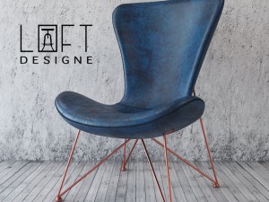 armchair loft design 3770 model leather 3D Model