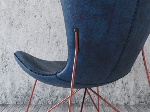 armchair loft design 3770 model leather 3D 模型