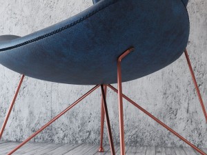 armchair loft design 3770 model leather 3D 模型
