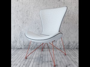 armchair loft design 3770 model leather 3D 模型