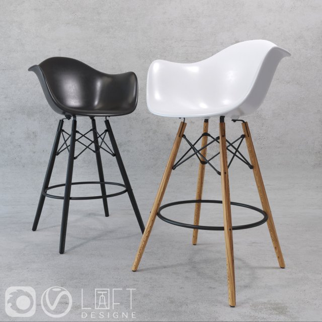 barstools loftdesigne model 3561 3562 3754 3755 3Dモデル .c4d .max .obj .3ds .fbx .stl .blend 