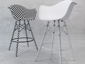 barstools loftdesigne model 3561 3562 3754 3755 3Dモデル