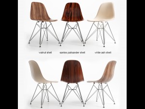 chairs eames dsr wood 3D Model