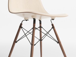 chair eames dsw wood 3D Model