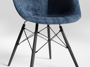 leather chairs eames by loftdesigne 3D 模型