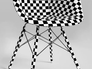 leather chairs eames by loftdesigne 3D Model