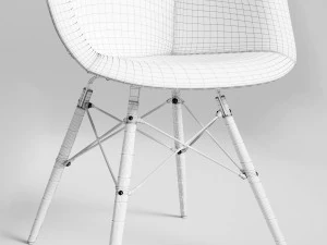leather chairs eames by loftdesigne 3D Model