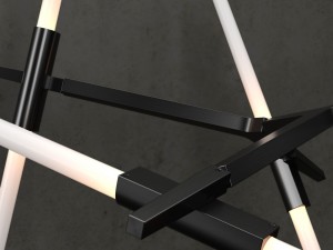 agnes chandelier 6 lights gold 3D Model