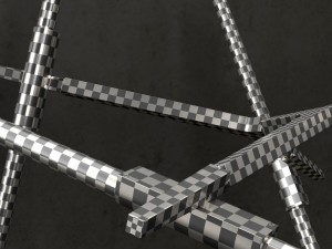 agnes chandelier 6 lights copper 3D 모델
