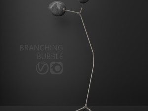 branching floor lamp by lindsey adelman dark-black Modello 3D