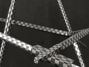 agnes chandelier 14 lights copper 3D Model