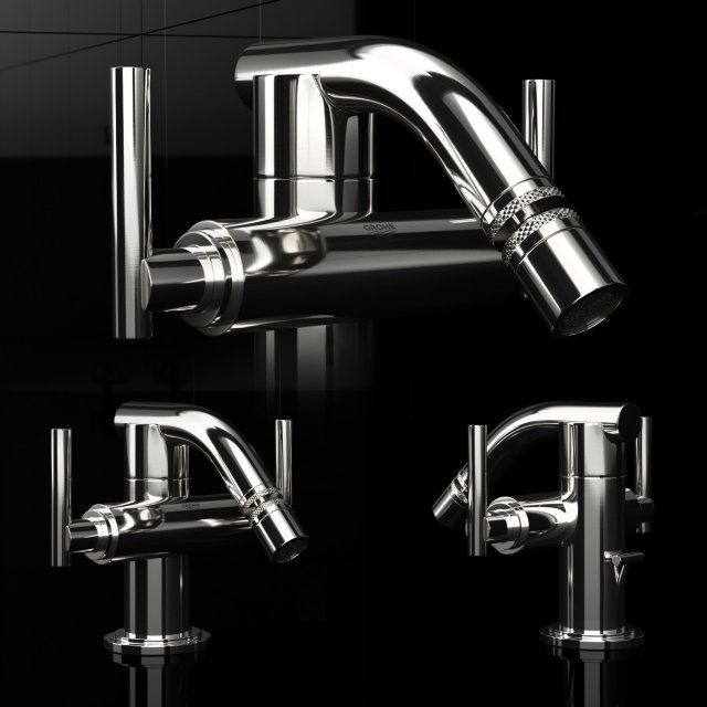 grohe atrio jota 24010000 Modelo 3D .c4d .max .obj .3ds .fbx .stl .blend 