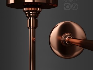 branching bubble 12 lamps by lindsey adelman dark copper 3D 模型