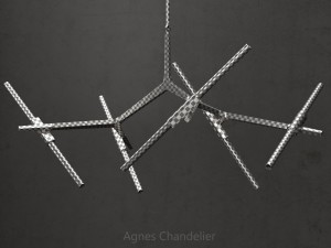 agnes chandelier 10 lights silver 3D Model