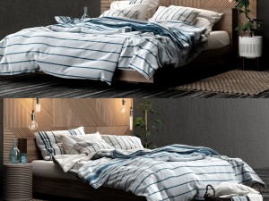 hm bedroom set 3D Model