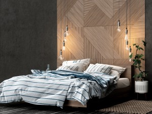 hm bedroom set Modèle 3D