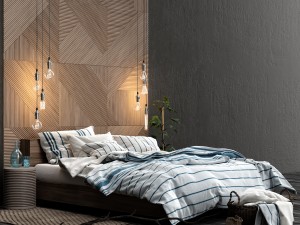 hm bedroom set Modèle 3D