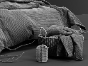 hm bedroom set Modèle 3D