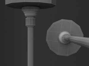 branching bubble 1 lamp milk black 3D Model