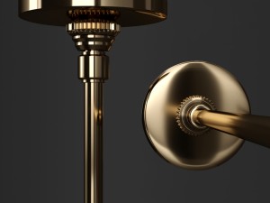 branching bubble 9 lamps 1 by lindsey adelman dark gold 3Dモデル