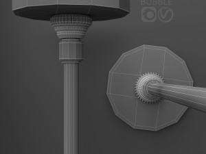 branching bubble 1 lamp dark gold 3D Model