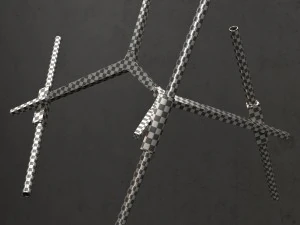 agnes chandelier 6 lights silver 3D Model