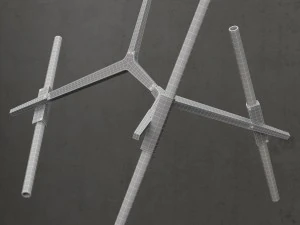 agnes chandelier 6 lights silver 3D Model