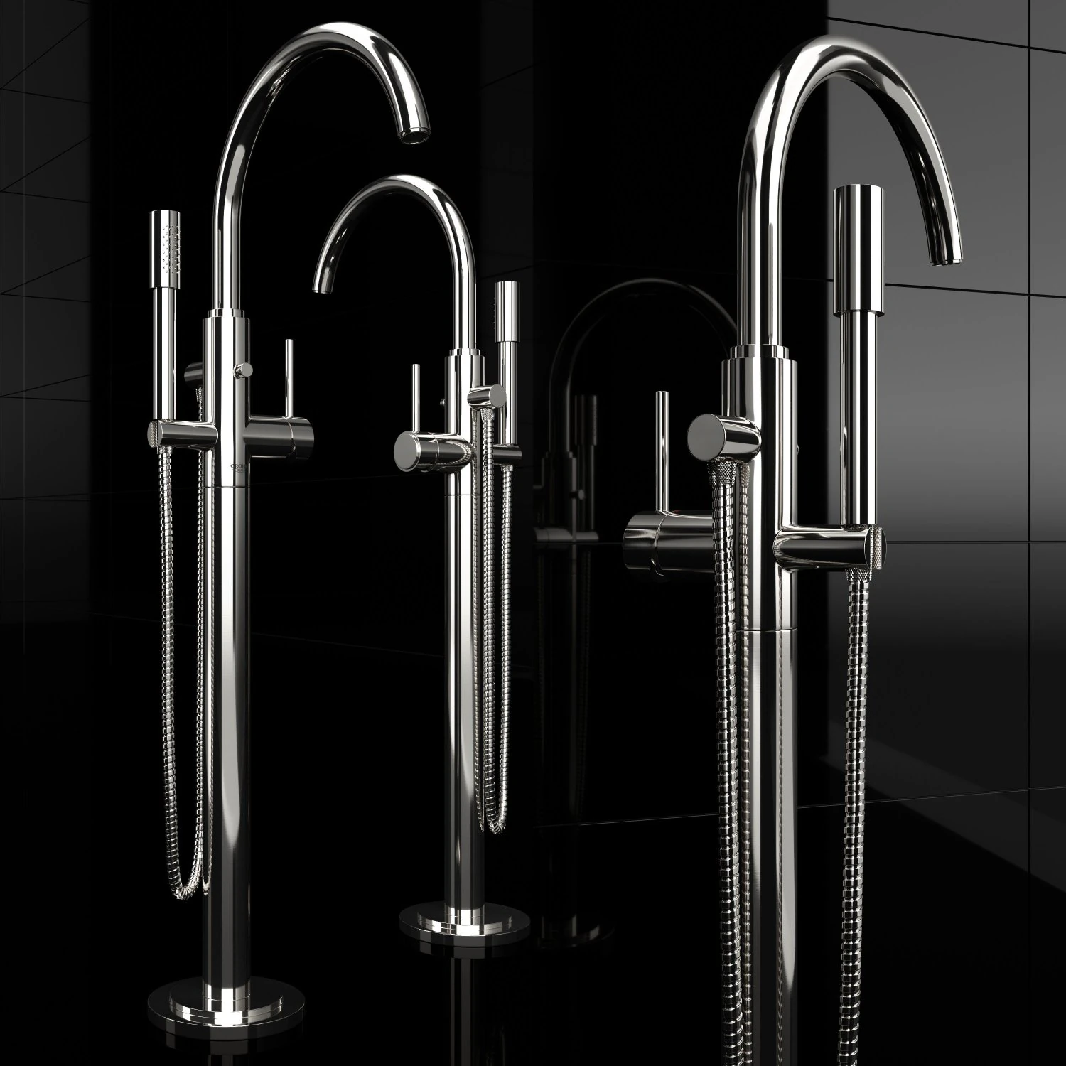 grohe atrio 32653 3D Model .c4d .max .obj .3ds .fbx .stl .blend 