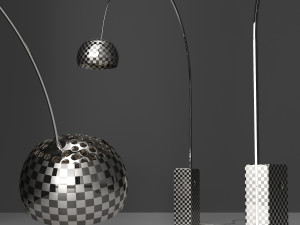 floor lamp flos arco black 3D Model