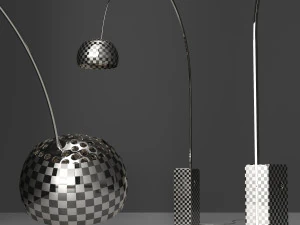 floor lamp flos arco black 3D Model