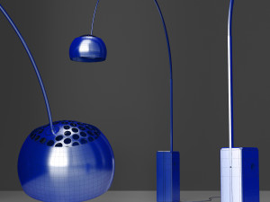 floor lamp flos arco black 3D Model