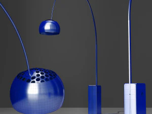 floor lamp flos arco black 3D Model